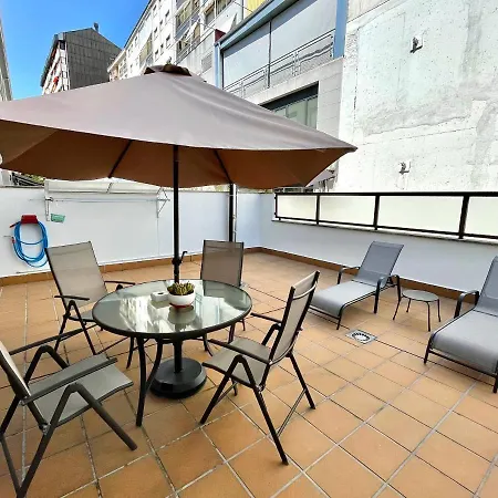 Estudio Centrico 1 Con Terraza Y Parking Privado Ourense Exterior photo